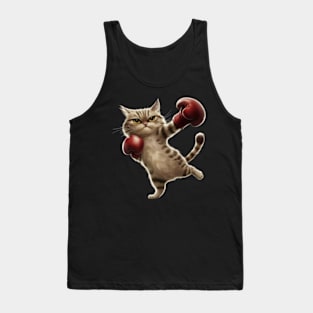 Boxing Cat Boxer Funny Cat Graphic Tank Top